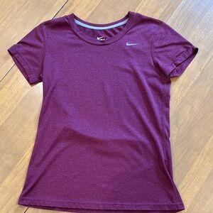 Nike Maroon Tee with Logo